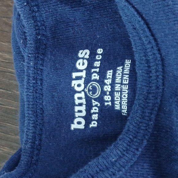 Blue and Pink Long sleeve Onesies Bundle Of 3 - Picture 8 of 9